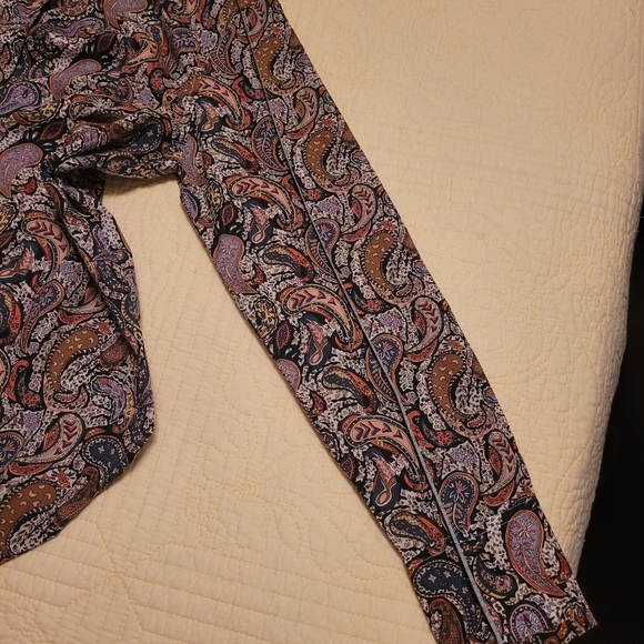 J Crew Liberty Art Eastern Voyage Paisley Top - Picture 7 of 9